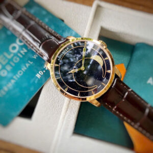 Đồng Hồ Agelocer Moon Phases 6406D2 Nam Chính Hãng Dây Da 40mm (2)