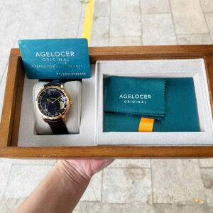 Đồng Hồ Agelocer Moon Phases 6406D2 Nam Chính Hãng Dây Da 40mm (2)