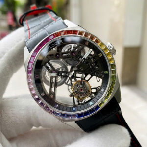 Đồng Hồ Agelocer Tourbillon 9101K4 Skeleton Chính Hãng Nam 42mm (1)