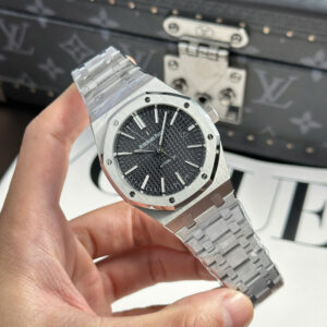 Đồng Hồ Audemars Piguet Royal Oak 15400ST Mặt Đen Replica Xưởng APS 41mm (12)