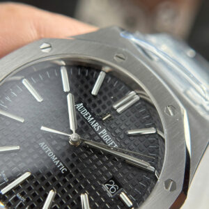 Đồng Hồ Audemars Piguet Royal Oak 15400ST Mặt Đen Replica Xưởng APS 41mm (1)