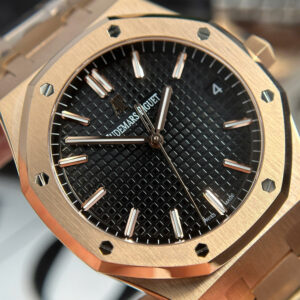 Đồng Hồ Audemars Piguet Royal Oak 15500OR Mặt Đen Rep 11 APS 41mm (1)