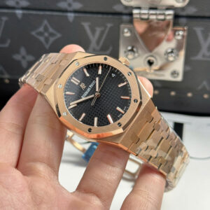 Đồng Hồ Audemars Piguet Royal Oak 15500OR Mặt Đen Rep 11 APS 41mm (1)
