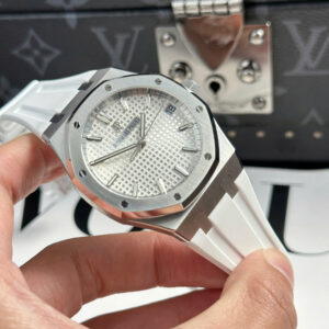 Đồng Hồ Audemars Piguet Royal Oak 15500ST Dây Cao Su Trắng APS 41mm (1)