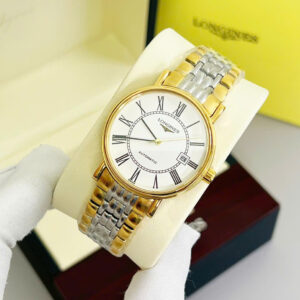 Đồng Hồ Longines Fake Máy Cơ Automatic Nhật Dây Kim Loại Demi Gold 40mm (5)