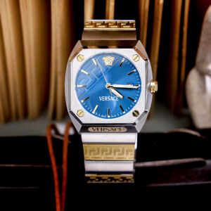 Đồng Hồ Nam Versace Antares Demi Siêu Cấp Dây Kim Loại Mặt Xanh 41x44mm (7)