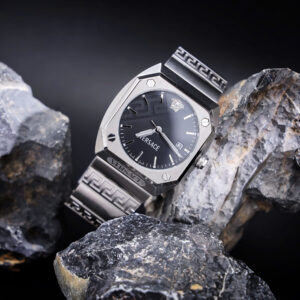 Đồng Hồ Nam Versace Antares Siêu Cấp Dây Kim Loại Mặt Đen 41x44mm (8)