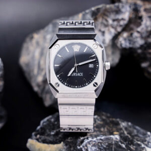 Đồng Hồ Nam Versace Antares Siêu Cấp Dây Kim Loại Mặt Đen 41x44mm (8)