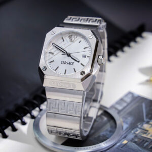 Đồng Hồ Nam Versace Antares Siêu Cấp Dây Kim Loại Mặt Trắng 41x44mm (2)