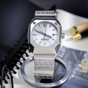 Đồng Hồ Nam Versace Antares Siêu Cấp Dây Kim Loại Mặt Trắng 41x44mm (2)