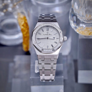 Đồng Hồ Nữ Audemars Piguet Royal Oak Fake Cao Cấp Đính Đá Máy Pin 34mm (3)