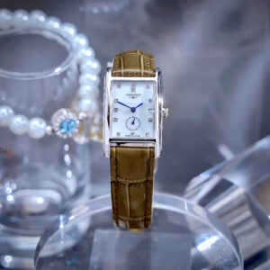 Đồng Hồ Nữ Longines DolceVita Fake Máy Pin Nhật Dây Da Màu Nâu 22x29mm (7)