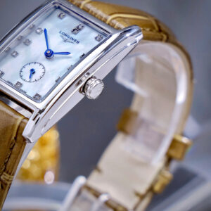 Đồng Hồ Nữ Longines DolceVita Fake Máy Pin Nhật Dây Da Màu Nâu 22x29mm (7)