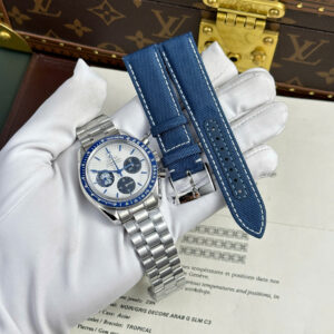 Đồng Hồ Omega Speedmaster Silver Snoopy 50th Anniversary Nhà Máy N1 42mm (13)