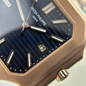 Đồng Hồ Patek Philipe Cubitus Demi Mặt Xanh Dương Rep 11 Xưởng TW 45mm (12)