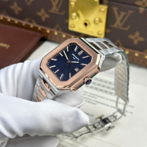 Đồng Hồ Patek Philipe Cubitus Demi Mặt Xanh Dương Rep 11 Xưởng TW 45mm (12)