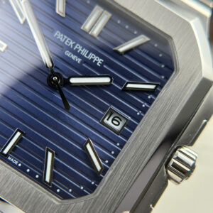Đồng Hồ Patek Philipe Cubitus Mặt Xanh Dương Replica 11 Xưởng TW 45mm (4)