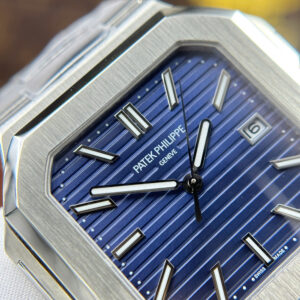 Đồng Hồ Patek Philipe Cubitus Mặt Xanh Dương Replica 11 Xưởng TW 45mm (4)