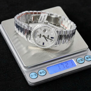 Đồng Hồ Rolex Day-Date M228349RBR-0036 Đính Đá Moissanite Hong Kong GMF 40mm (1)