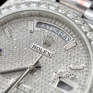 Đồng Hồ Rolex Day-Date M228349RBR-0036 Đính Đá Moissanite Hong Kong GMF 40mm (1)