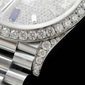 Đồng Hồ Rolex Day-Date M228349RBR-0036 Đính Đá Moissanite Hong Kong GMF 40mm (1)