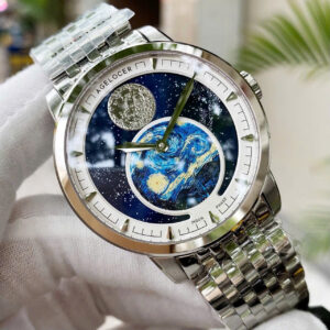 Đồng Hồ Agelocer Moon Phases 6401A9 Nam Chính Hãng Dây Kim Loại 40mm (3)