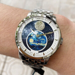 Đồng Hồ Agelocer Moon Phases 6401A9 Nam Chính Hãng Dây Kim Loại 40mm (3)