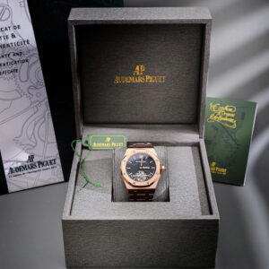 Đồng Hồ Audemars Piguet Fake Cao Cấp Máy Cơ Nhật Mặt Số Đen 41mm (1)