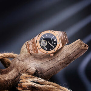 Đồng Hồ Audemars Piguet Fake Cao Cấp Máy Cơ Nhật Mặt Số Đen 41mm (1)