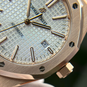 Đồng Hồ Audemars Piguet Royal Oak 15400OR Replica Dây Da Nâu Xưởng APS 41mm (1)