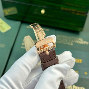 Đồng Hồ Audemars Piguet Royal Oak 15400OR Replica Dây Da Nâu Xưởng APS 41mm (1)