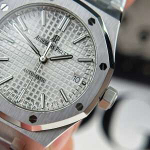 Đồng Hồ Audemars Piguet Royal Oak 15450ST Mặt Trắng Replica Nhà Máy APS 37mm (2)