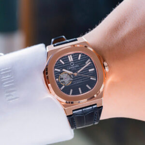 Đồng Hồ Carnival 8128G1 Chính Hãng Cơ Lộ Máy Dây Da Màu Đen 41mm (8)