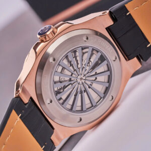 Đồng Hồ Carnival 8128G1 Chính Hãng Cơ Lộ Máy Dây Da Màu Đen 41mm (8)