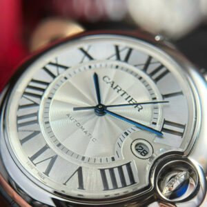 Đồng Hồ Cartier Ballon Bleu Automatic Nam Dây Da Xưởng AF 42mm (1)