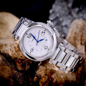 Đồng Hồ Cartier Pasha de Cartier Fake Máy Pin Nhật Giá Rẻ 41mm (2)