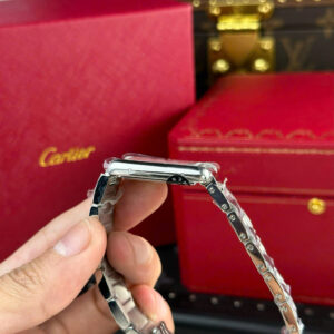 Đồng Hồ Cartier Tank Must Large Replica Mặt Chữ Nhật Dây Thép AF 25mm (2)