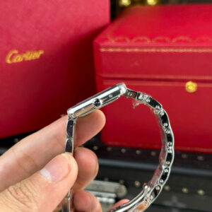 Đồng Hồ Cartier Tank Must Small Replica Mặt Chữ Nhật Máy Pin 22mm (11)