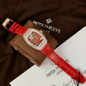 Đồng Hồ Franck Muller V32 Skeleton Mặt Số Hoa Lá Replica Nhà Máy ABF 36mm (1)