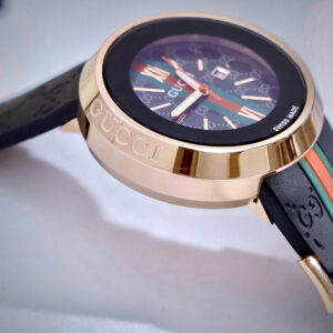Đồng Hồ Gucci Like Auth Dây Cao Su Màu Đen Size Uniex Nam Nữ 40mm (5)