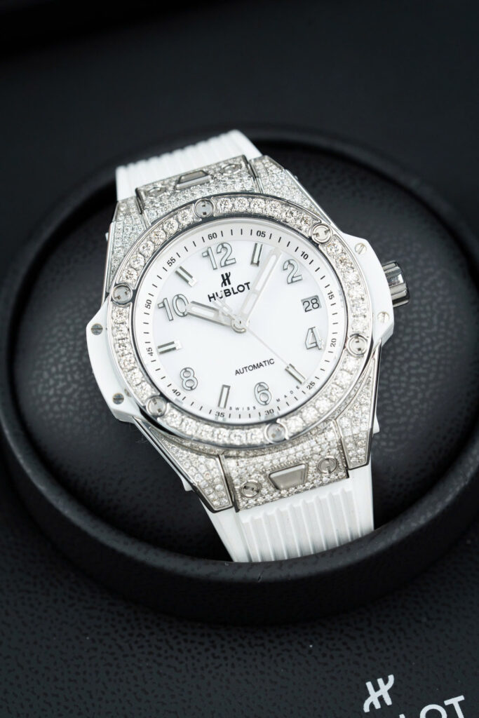 Đồng Hồ Hublot Big Bang One Click Đính Kim Cương Tự Nhiên Chế Tác Hong Kong 39mm (1)