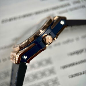 Đồng Hồ Hublot Big Bang One Click King Gold Đính Đá Moissanite Hong Kong 39mm (9)