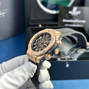 Đồng Hồ Hublot Big Bang Unico King Gold Màu Đen Replica Nhà Máy BBF 42mm (2)