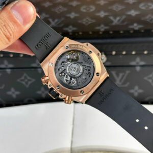 Đồng Hồ Hublot Big Bang Unico King Gold Viền Gốm Đen Replica Nhà Máy BBF 42mm (10)