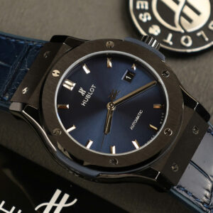 Đồng Hồ Hublot Classic Fusion Ceramic Replica Mặt Số Xanh Nhà Máy JJZ 42mm (7)