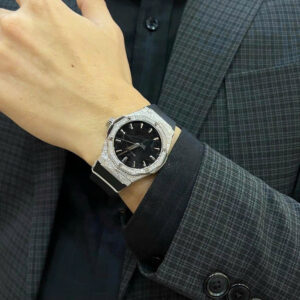 Đồng Hồ Hublot Classic Fusion Orlinski Titanium Full Kim Cương Moissanite 40mm