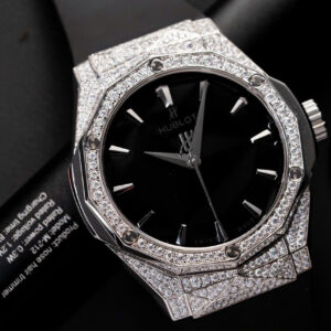 Đồng Hồ Hublot Classic Fusion Orlinski Titanium Full Kim Cương Moissanite 40mm