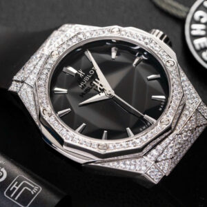 Đồng Hồ Hublot Classic Fusion Orlinski Titanium Full Kim Cương Moissanite 40mm