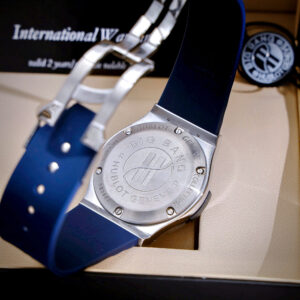 Đồng Hồ Hublot Nam Đính Full Đá Fake Nhật Màu Xanh Dương 42mm (2)