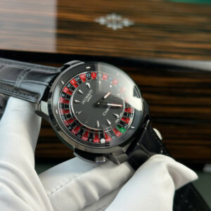 Đồng Hồ Jacob & Co Casino Roulette Nam Dây Da Màu Đen Replica 11 44mm (1)